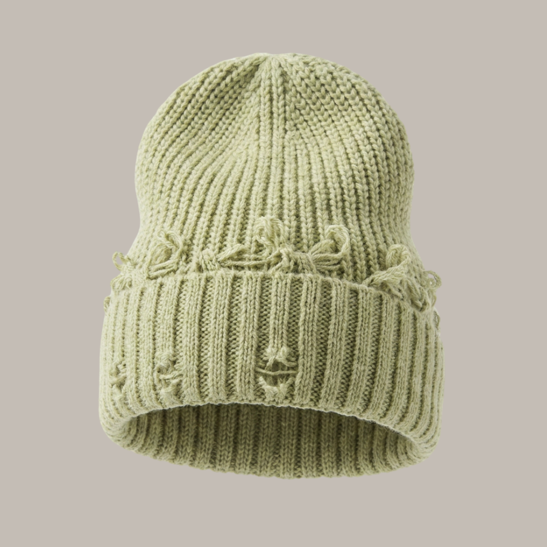 Distressed beanie