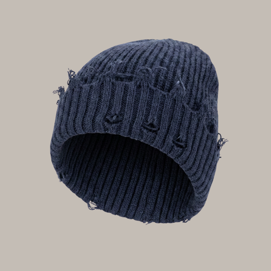 Distressed beanie