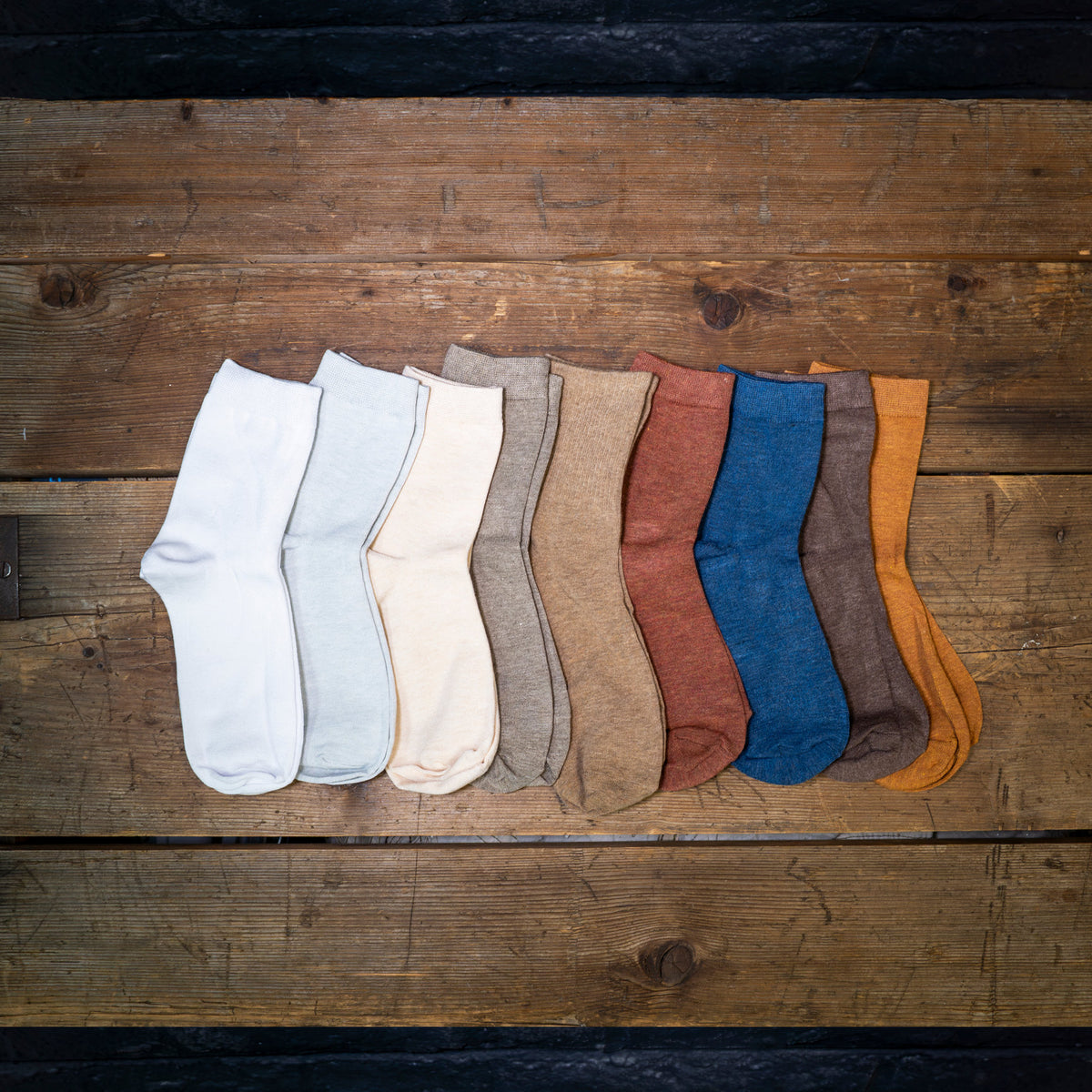 Bamboo Blend Short Crew Socks – 3-Pair Assorted Set