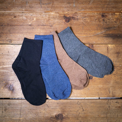 Bamboo Blend Short Crew Socks – 3-Pair Assorted Set