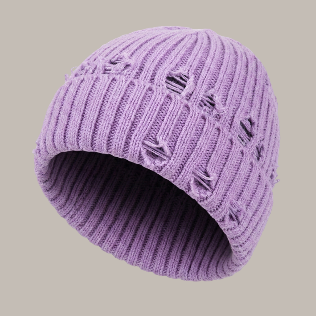 Distressed beanie
