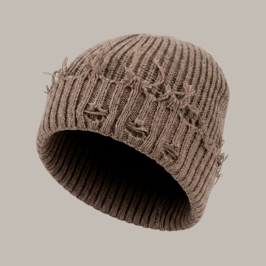 Distressed beanie