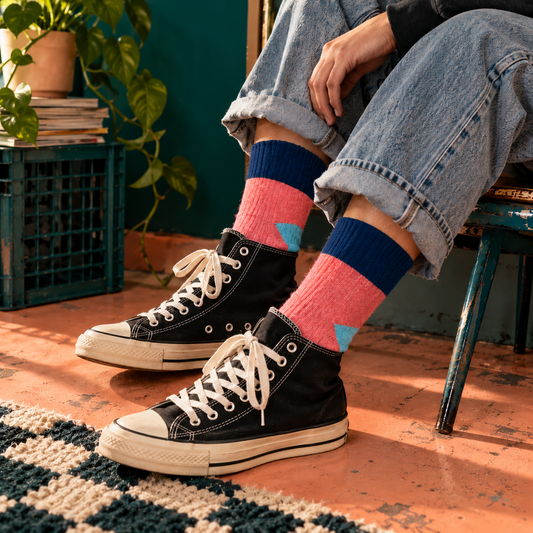 Lowkey Toasty — Camel Wool Blend Socks