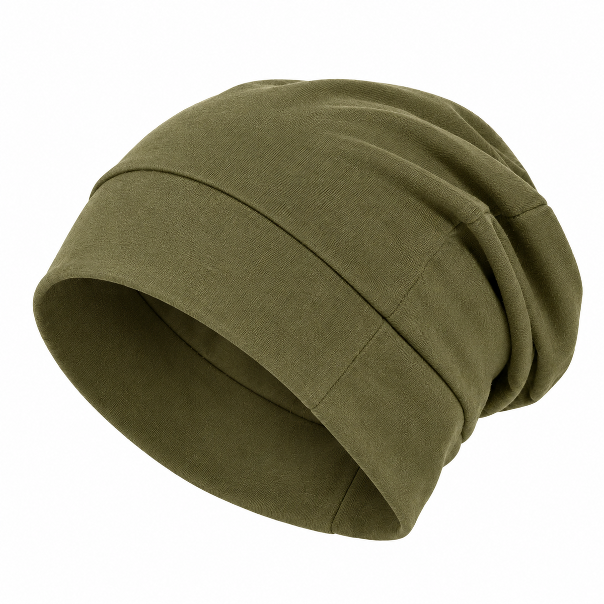 Slouched Beanie – Bamboo & Satin-Lined, Lightweight & Cooling