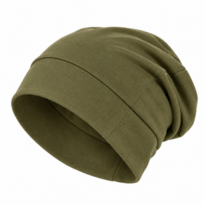 Slouched Beanie – Bamboo & Satin-Lined, Lightweight & Cooling